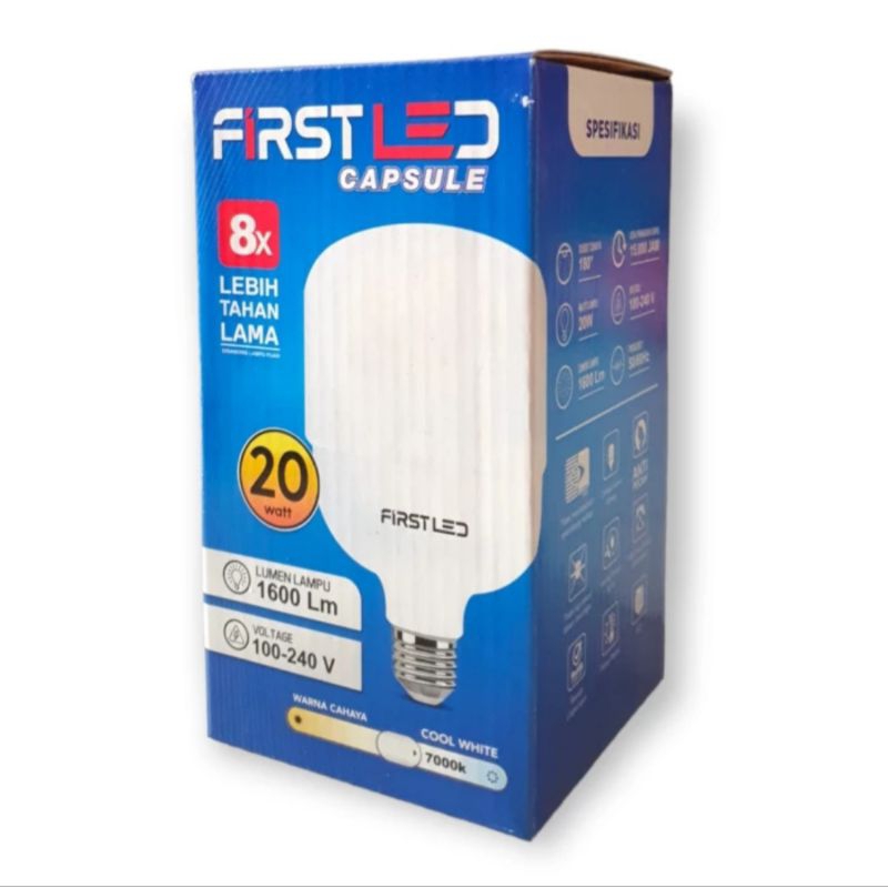 Lampu LED Capsule 20 Watt 7000K Cool Daylight
