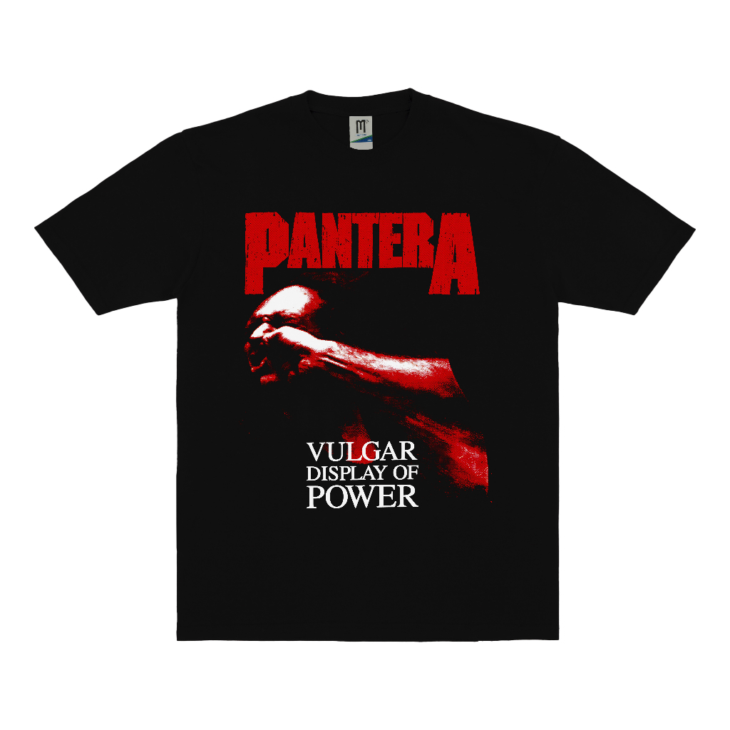 KAOS BAND PANTERA VULGAR DISPLAY OF POWER VINTAGE | T-SHIRT BAND PANTERA | PANTERA HITAM