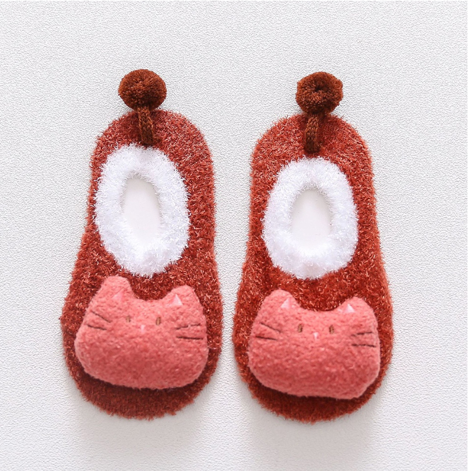 Sepatu Prewalker Kaos Kaki Korea Anak Bayi Kaus Kaki Bulu Lembut Motif Animal Baby Socks Kaos Kaki Anak Lucu