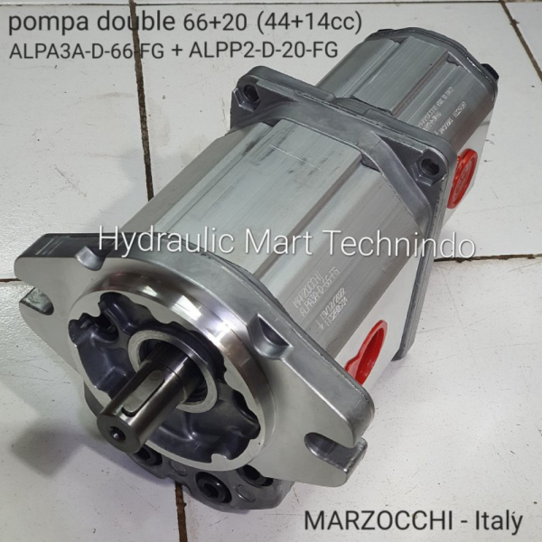 PROMO pompa hydraulic double ALPA3A-D-66-FGALPP2-D-20-FG as222mm MARZOCCHI limited