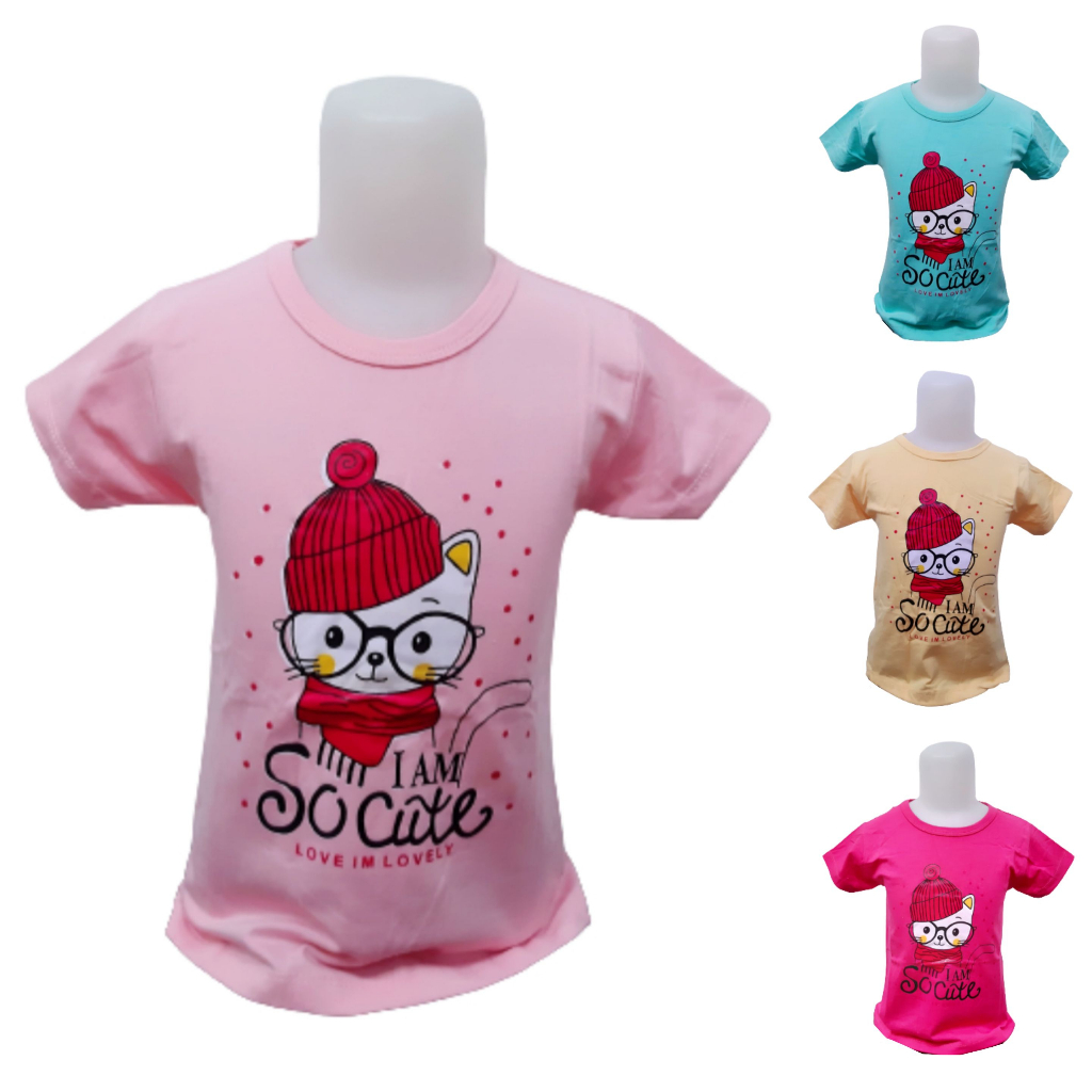 KAOS ANAK PREMIUM QUALITY/KAOS ANAK PEREMPUAN LENGAN PENDEK