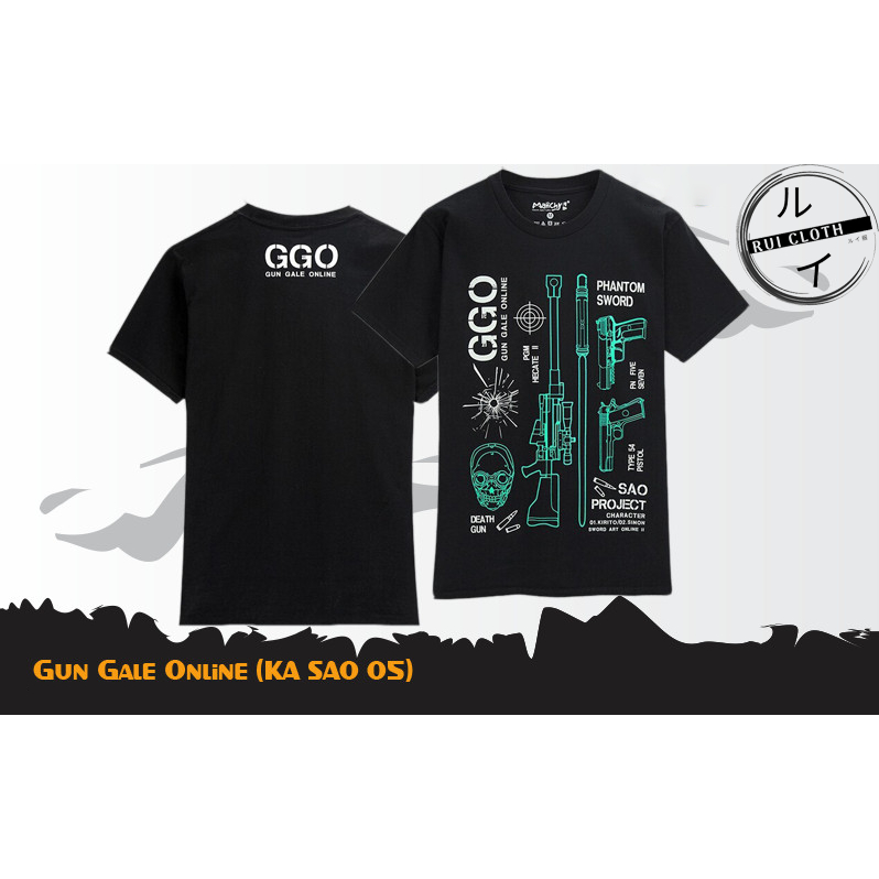 Kaos Distro Anime Sword Art Online Gun Gale Online