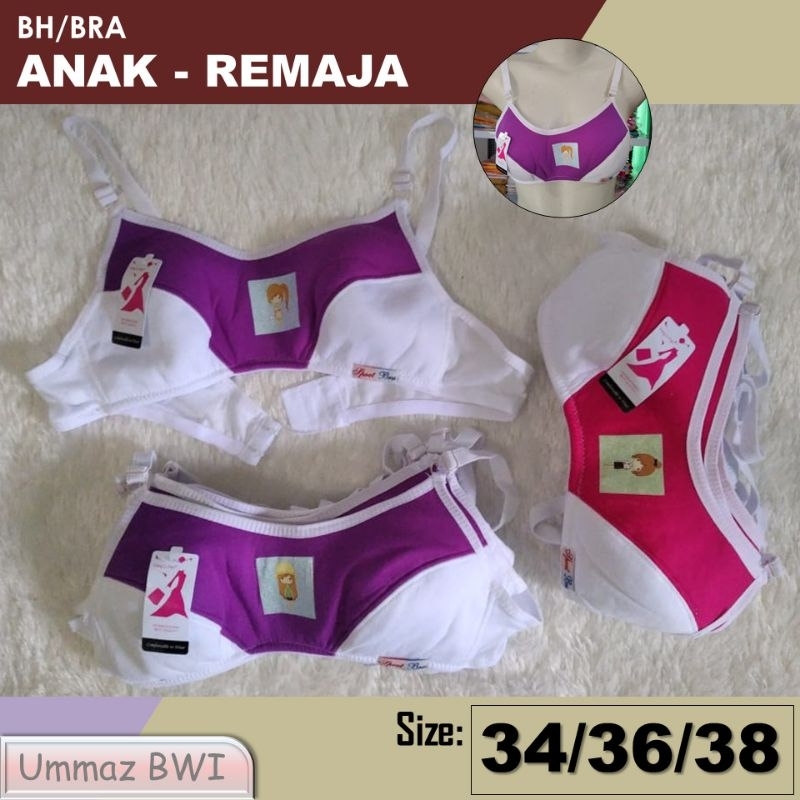 Bra BH ABG Anak Remaja Busa Tipis Tanpa Kawat Cup A Kecil