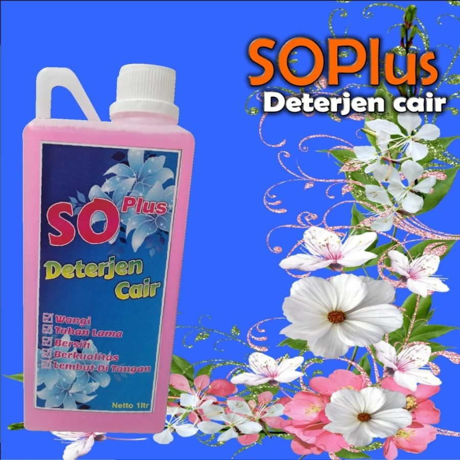 Deterjen cair SOplus Pink rose Standart Laundry - Netto : 1000 ML