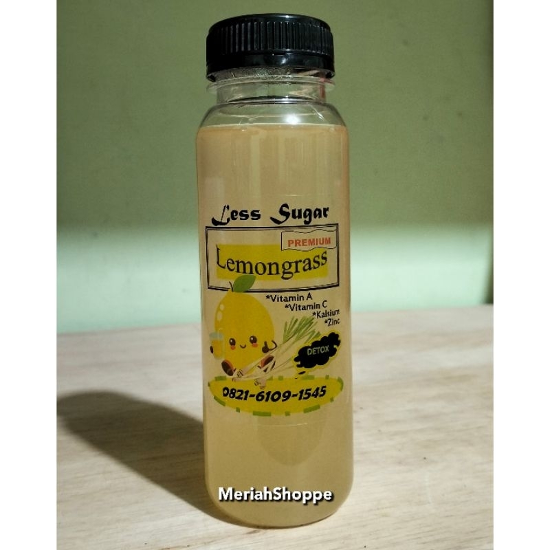 

lemongrass 6botol PREMIUM ORIGINAL LEMON sereh air sari serei lemon grass homemade less sugar rendah gula Medan meriah meriahshoppe