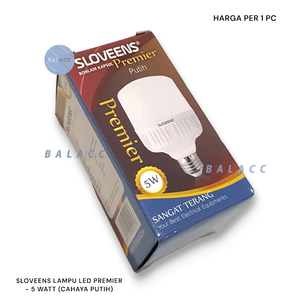 Lampu LED T BULB TABUNG SLOVEEN PREMIER 5 WATT