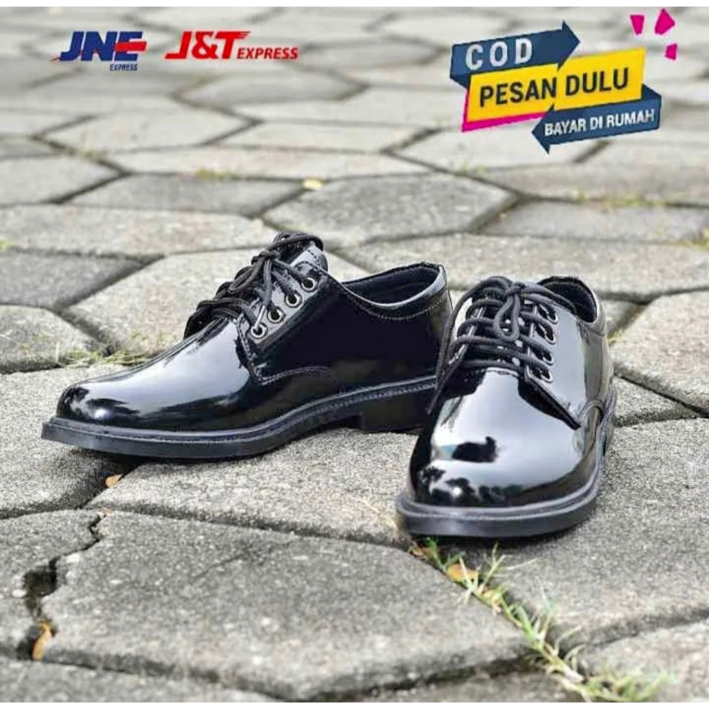 Sepatu PDH TNI AD AL AU Sepatu PDH SATPAM GLOSY