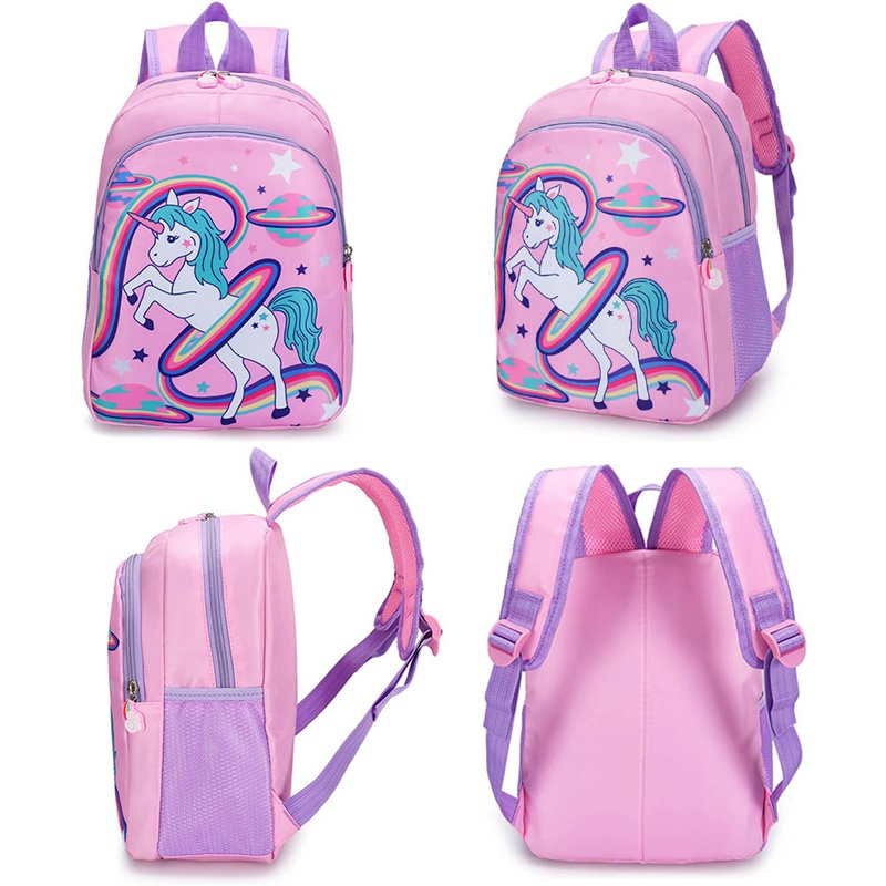 MOEZHA TAS _ TAS RANSEL ANAK PEREMPUAN MOTIF (KUDA PONNY) TAS SEKOLAH ANAK CEWEK TK SD BAHAN KANVAS DINIER