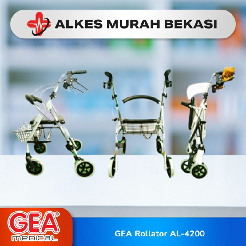 GEA Rollator AL-4200 Alat Bantu Jalan / Rollator Gea / Gea / Gea Rollator