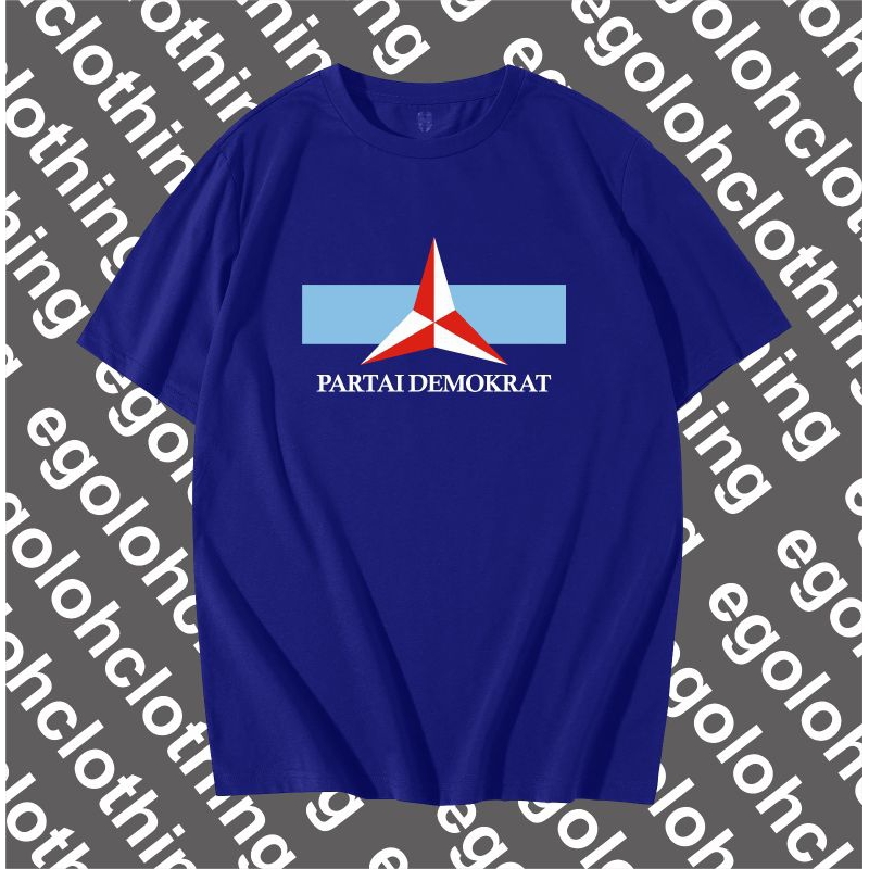 KAOS BAJU PARTAI DEMOKRAT BAHAN ADEM BEST QUALITY CASUAL