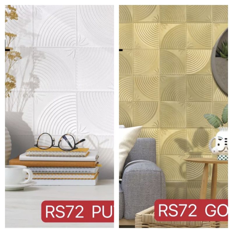 WALLFOAM DINDING WALLPAPER FOAM 3D MINIMALIS 70CMX70CM