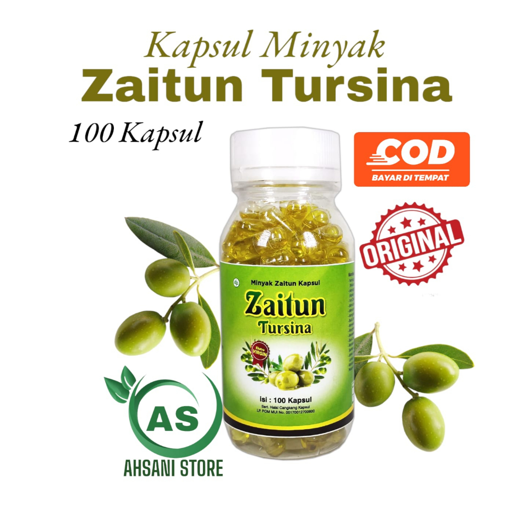 

Zaitun Tursina 100 kps- Kapsul Minyak Zaitun Extra Virgin