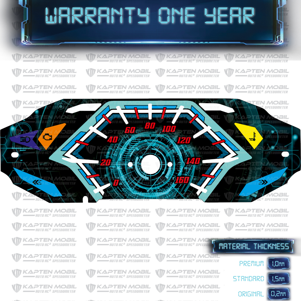 Custom Panel Speedometer Motor Vario New 125 Tech Blue