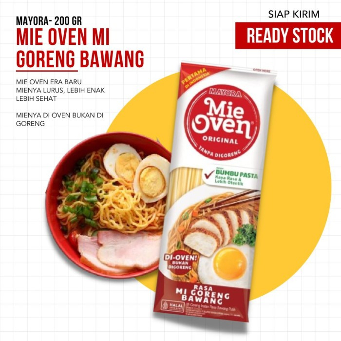 MIE OVEN Mayora Rasa Mi Goreng Bawang / Mi Kuah Iga Sapi