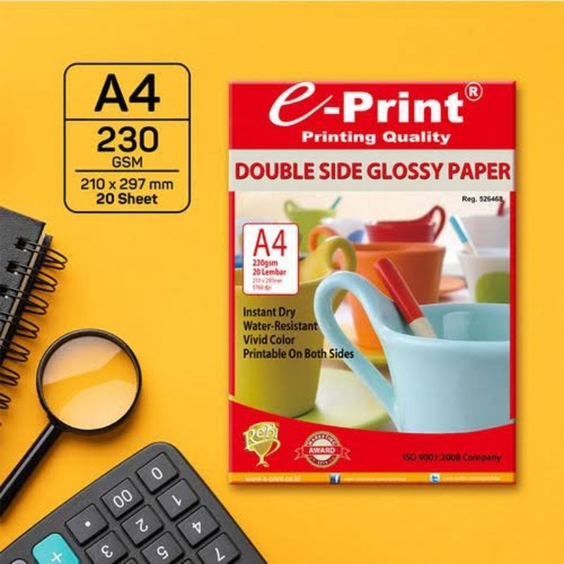 

Double Side Glossy Photo Paper A4 230gsm