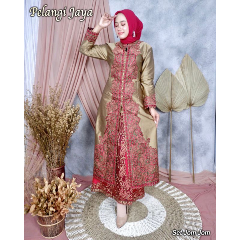 KEBAYA ORIGINAL//SETELAN KEBAYA JOM JOM//SERAGAMAN KELUARGA//BAJU PESTA LAMARAN//KEBAYA WISUDA//BAJU LEBARAN//KEBAYA MODERN//BY PELANGI JAYA//MDHBROTHER