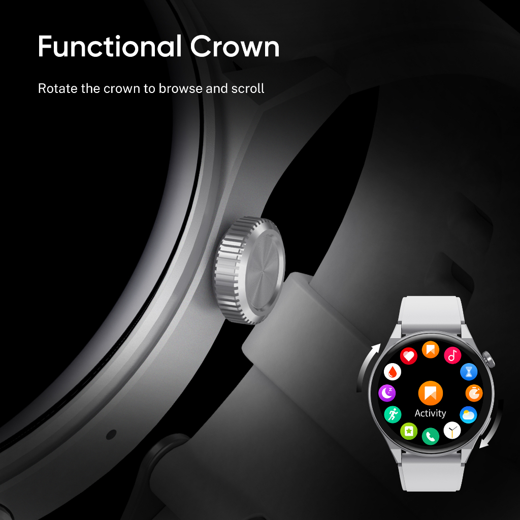 DIZO By realme techlife Watch R2 smartwatch R2 1.43 inch Dynamic display Silver