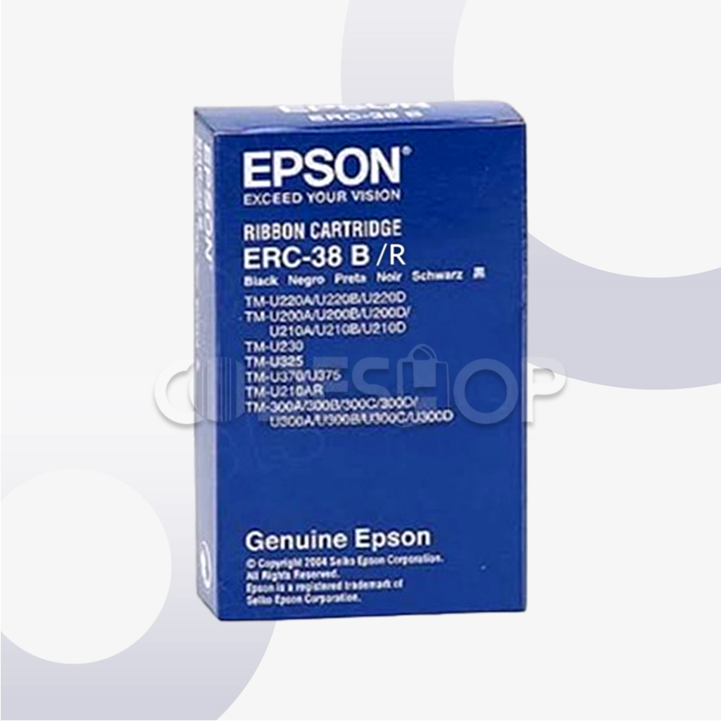 EPSON Ribbon Cartridge ERC-38 Black Red TM-U220 - Tinta Hitam Merah