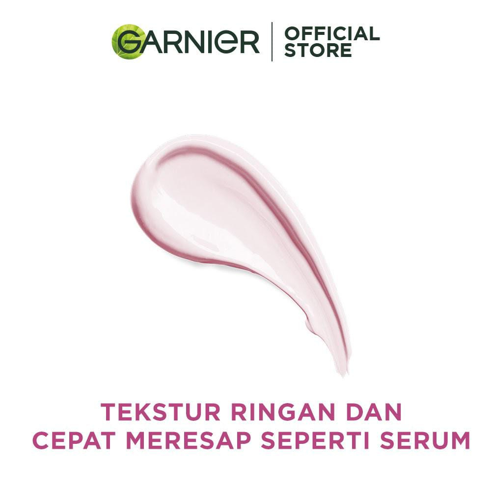 (Dapat 2 Pcs) Garnier Sakura GLOW White HYALURON Day + Night Cream - Krim Pagi/Siang Malam Skincare Wajah Glowing