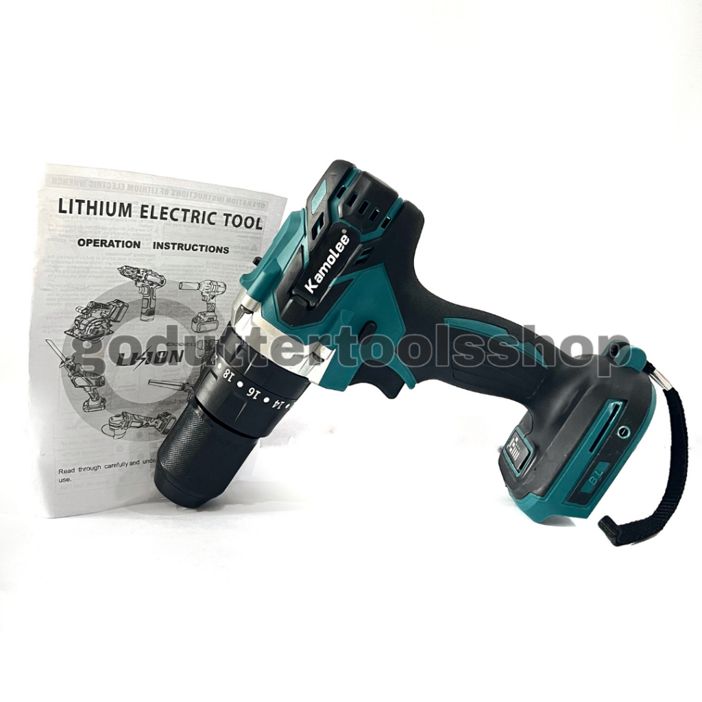 Mesin Bor Cordless Batere Brushless Kamolee 18V