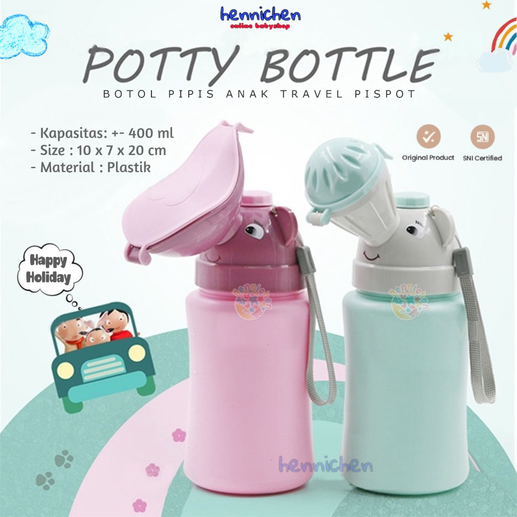 PISPOT ANAK TRAVEL URINAL POTTY PEE BOTTLE / BOTOL PIPIS ANAK TRAVEL PISPOT TEMPAT PIPIS ANAK BOTOL