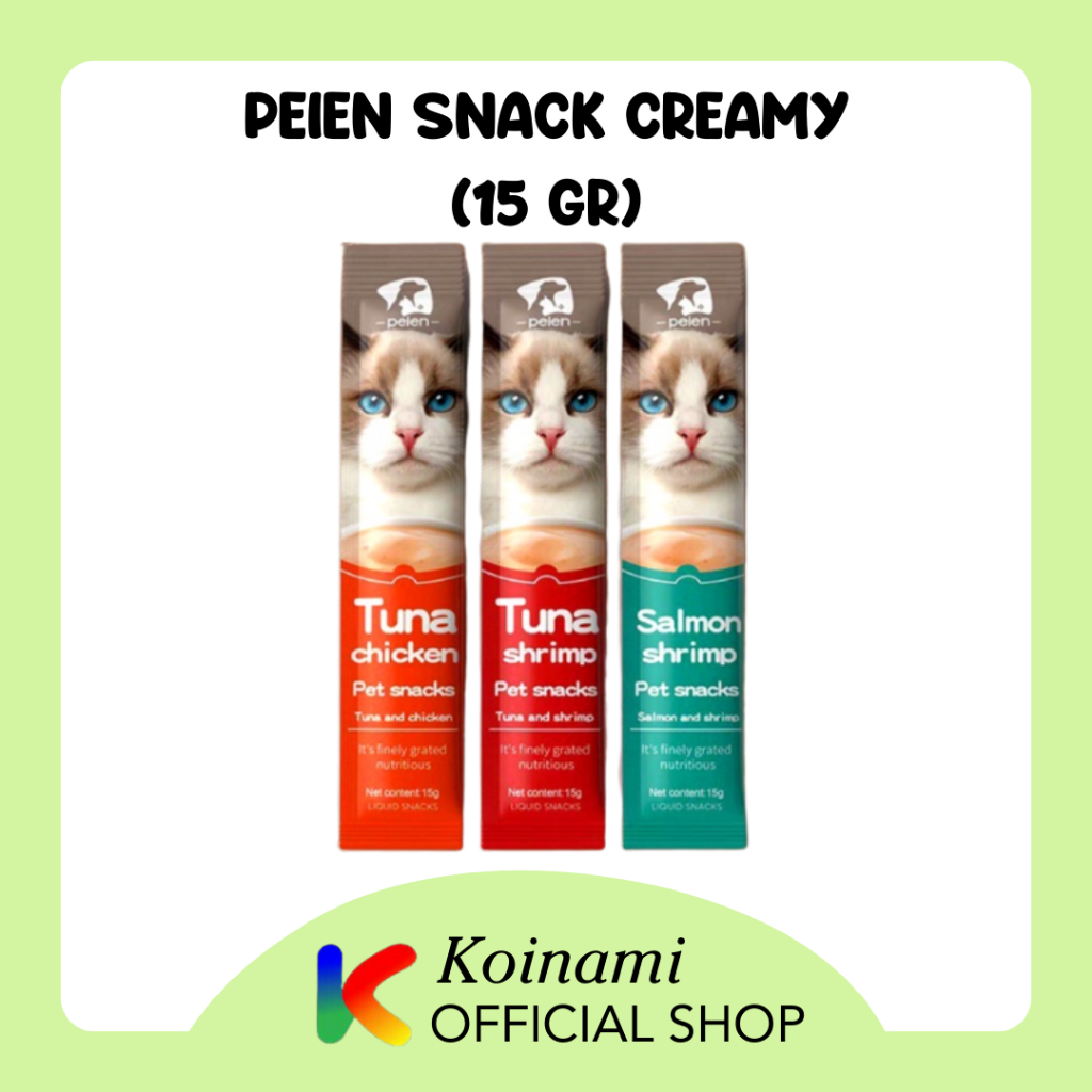 Peien Snack Creamy 15gr / Snack Kucing Creamy / Makanan Kucing / Bukan Meo Creamy