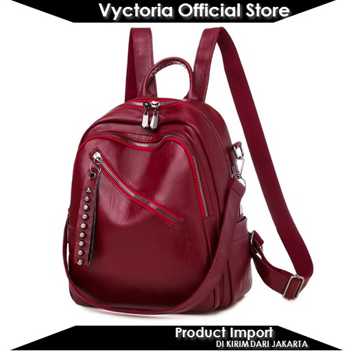 (COD) Vyctoria VOS02003 Tas Ransel Fashion Stylish JT02003 LT2003 02003 2003