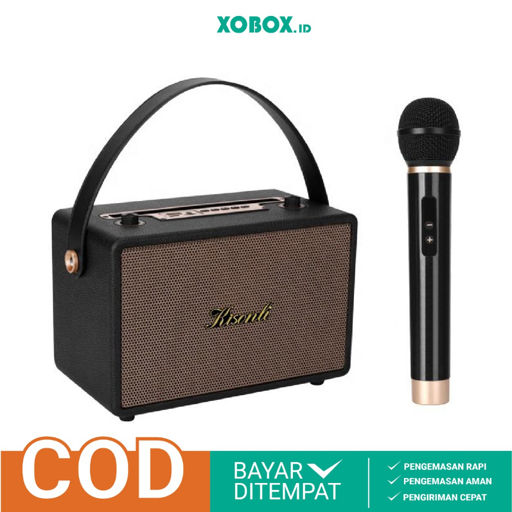 Speaker Bluetooth 5.3 Kisonli With Mic G100 Sound Bass - XOBOX