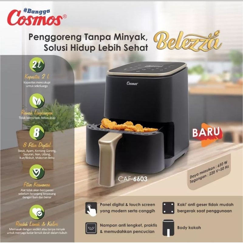 Air Fryer Cosmos / Air Fryer Cosmos CAF 6603 / Cosmos Lubuklinggau