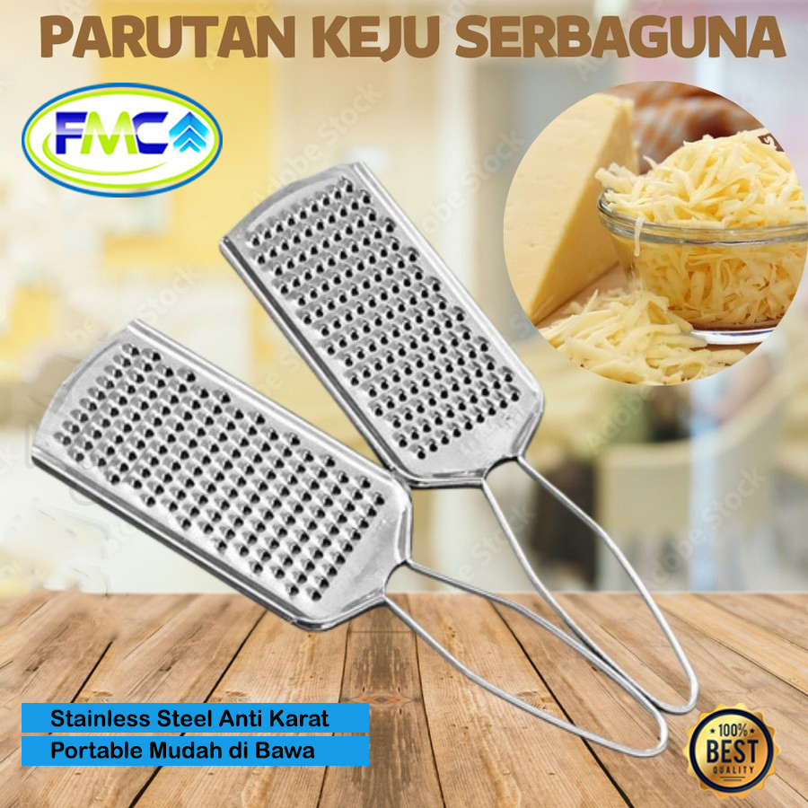 Parutan Keju Stainles Serbaguna Penghalus Cheese Grater Parut Halus Stainless Anti Karat