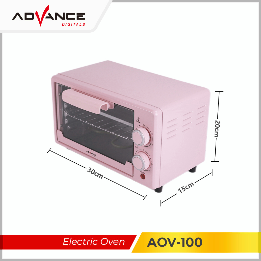 100%Advance Electric Oven AOV-100 9L Oven Listrik Kapasitas Garansi Resmi 1 Tahun