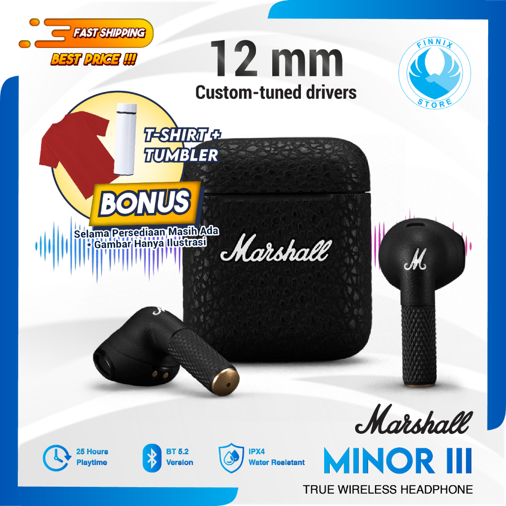 Marshall Minor III / Minor 3 TWS True Wireless In-Ear Headphones Earbuds - Garansi Resmi