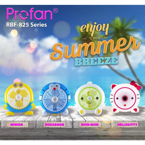 Kipas Angin Mini 8&quot; Karakter Cat Box Fan Profan