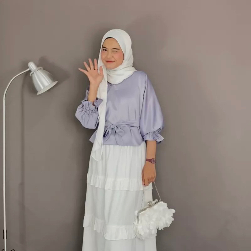 MARA BLOUSE SATIN - Cirebon Cloth