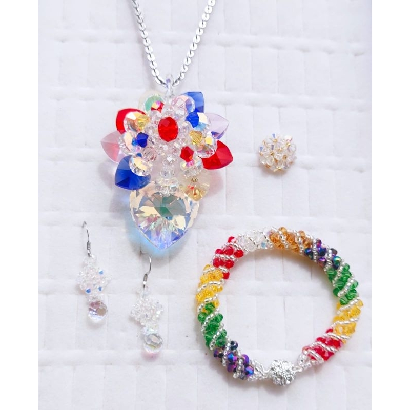 liontin original swarovski jumbo 7cm
