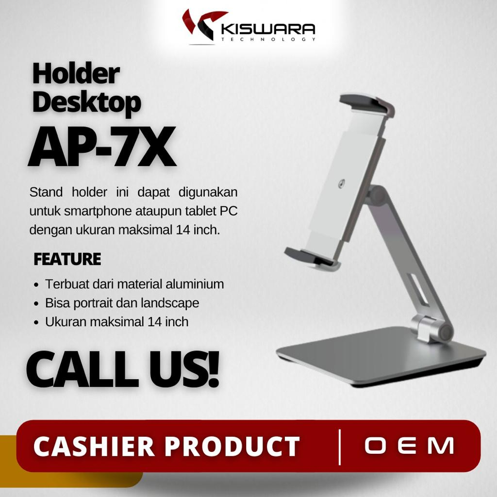 Stand Holder POS Tablet Desktop AP-7X - SILVER