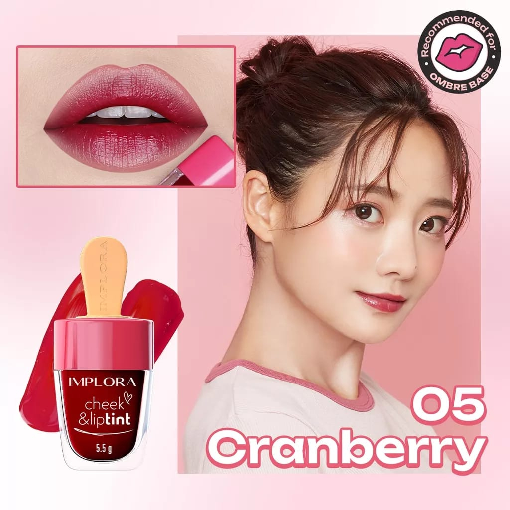 LIPTINT LIP TINT IMPLORA LIPTIN GLOSSY PEMERAH BIBIR PIPI | CHEEK &amp; LIPTINT MAKEUP COSMETIC KOSMETIK