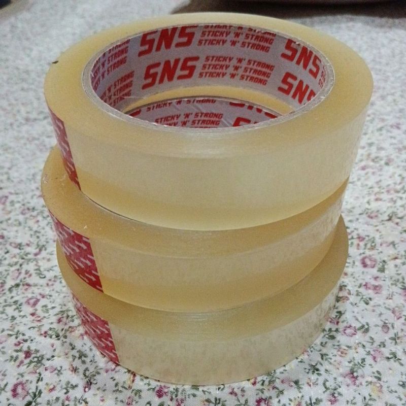 

solasi solatip lakban 1 inch SNS sticky n strong 72 yard