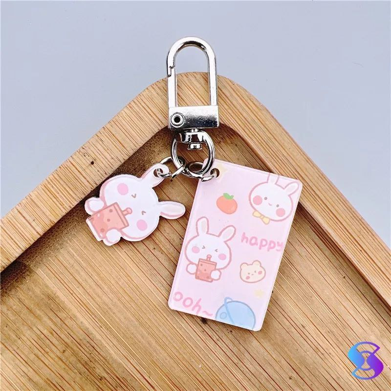 Keychain Kotak Hiasan Tas Gantungan Kunci