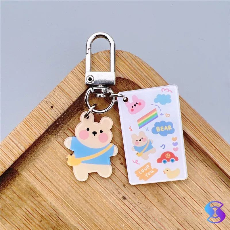 Keychain Kotak Hiasan Tas Gantungan Kunci