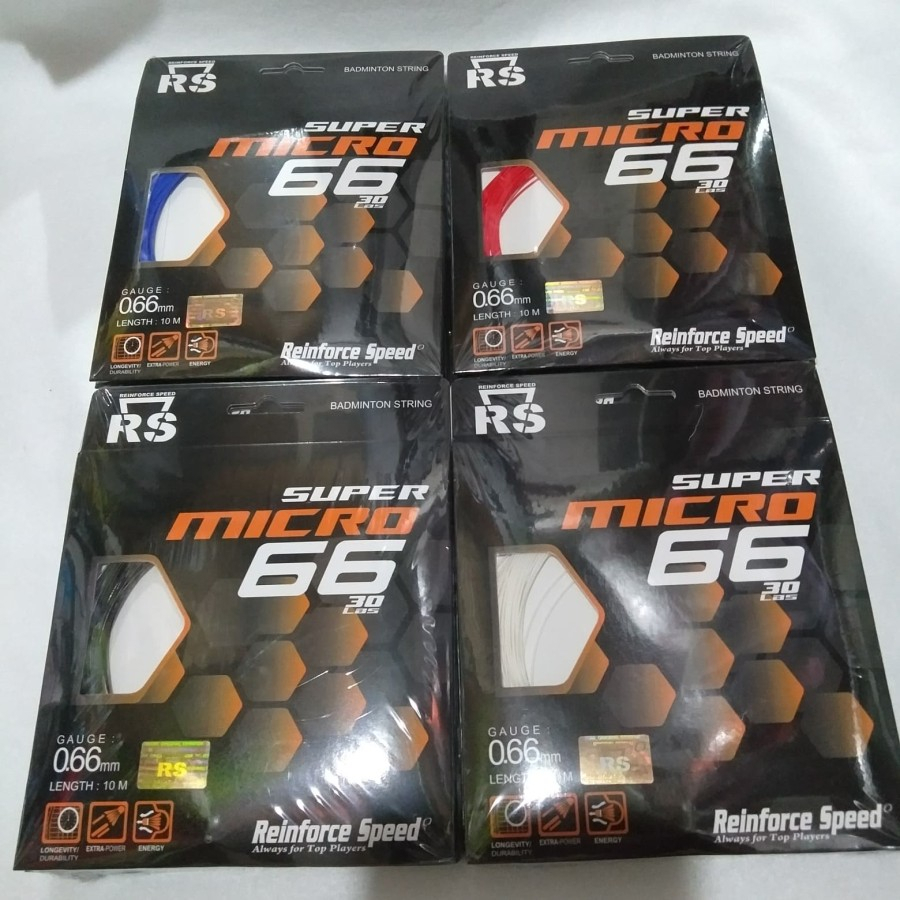 SENAR RAKET BADMINTON RS SUPER MICRO 66