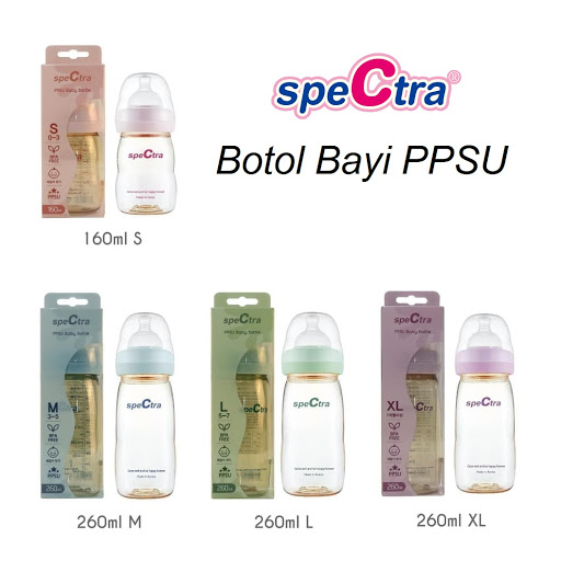 Spectra PPSU Baby Bottle Yellow / Botol Susu / Botol Bayi