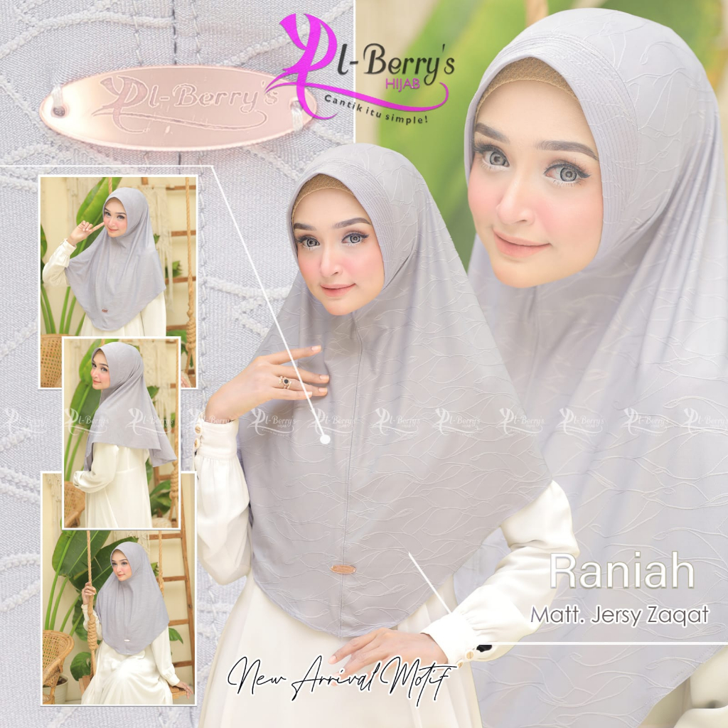 HIJAB INSTAN PET MENUTUP DADA MATT JERSEY ZAQAT BY EL BERRY'S - RANIAH