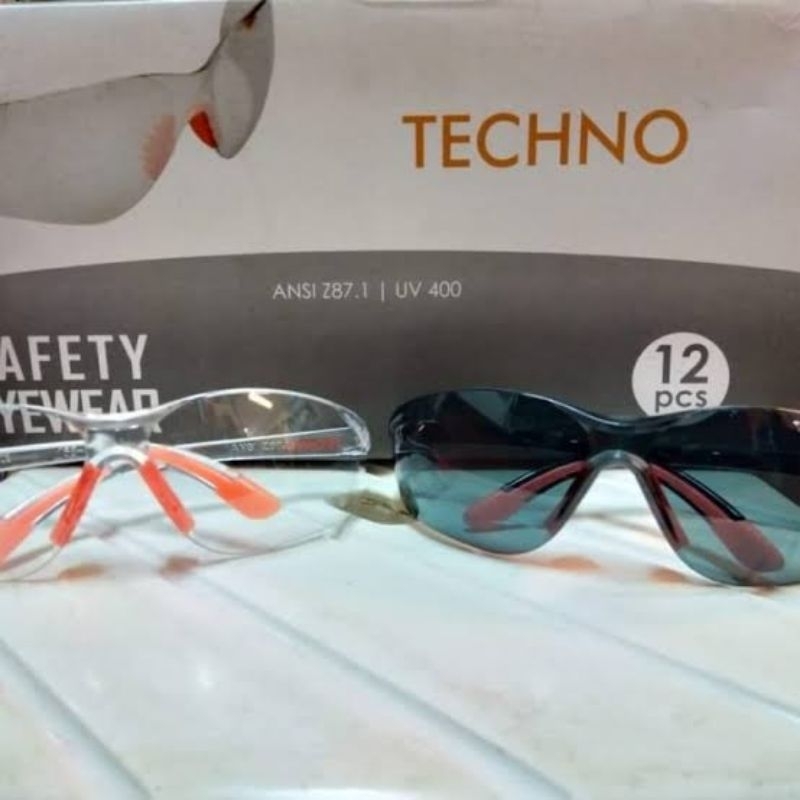 KACAMATA SAFETY TECHNO Clear Black