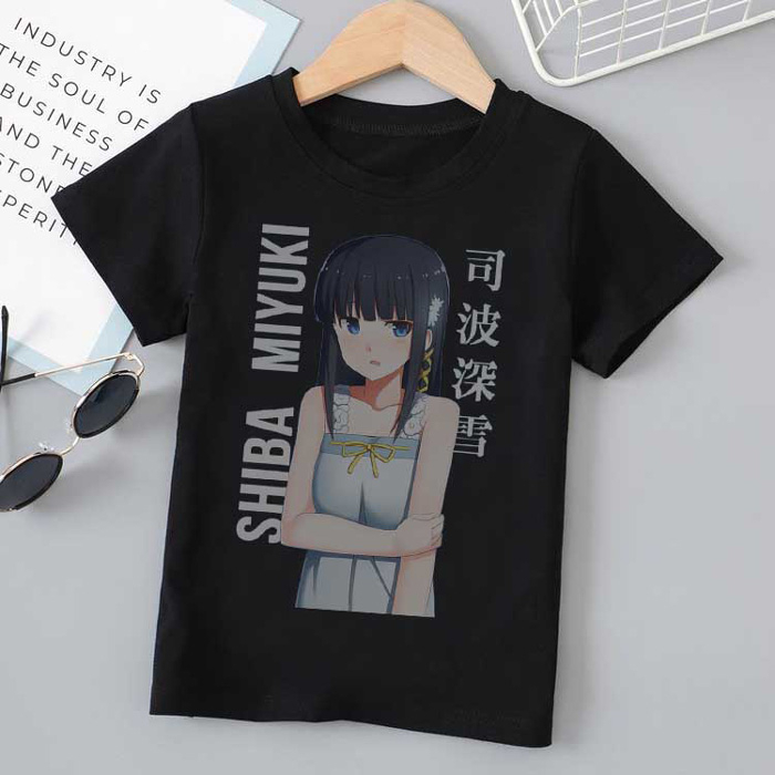 Kaos Miyuki Shiba Tshirt Bahan 100% Katun Casual Fashionable T-SHIRT BLACK