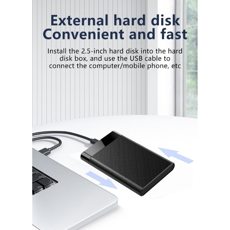 UTHAI External SATA SSD HDD Case Enclosure 2.5 Inch USB 3.0 High Speed - Q5