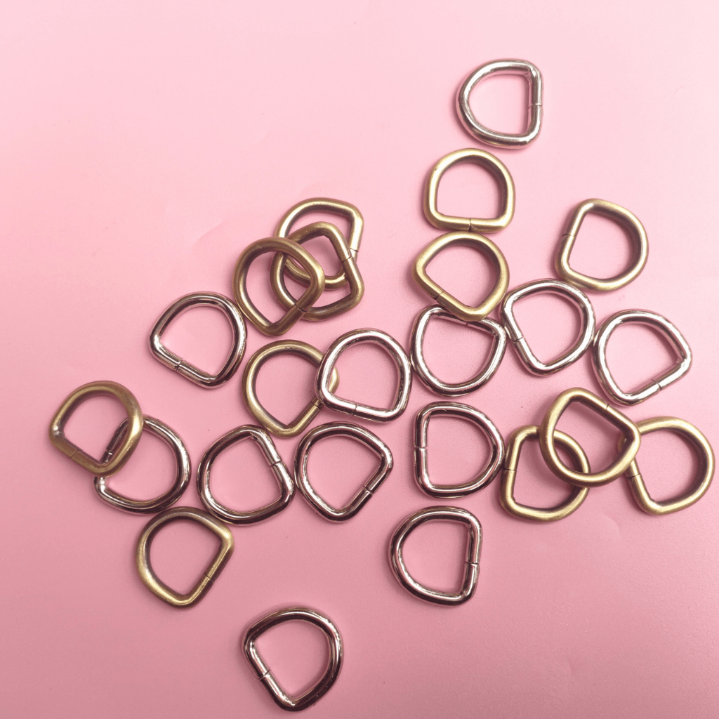 Ring D 1,5 cm atg poles nikel | Ring D 15 mm | Ring D tas rajut | aksesoris tas rajut | besi tas raj