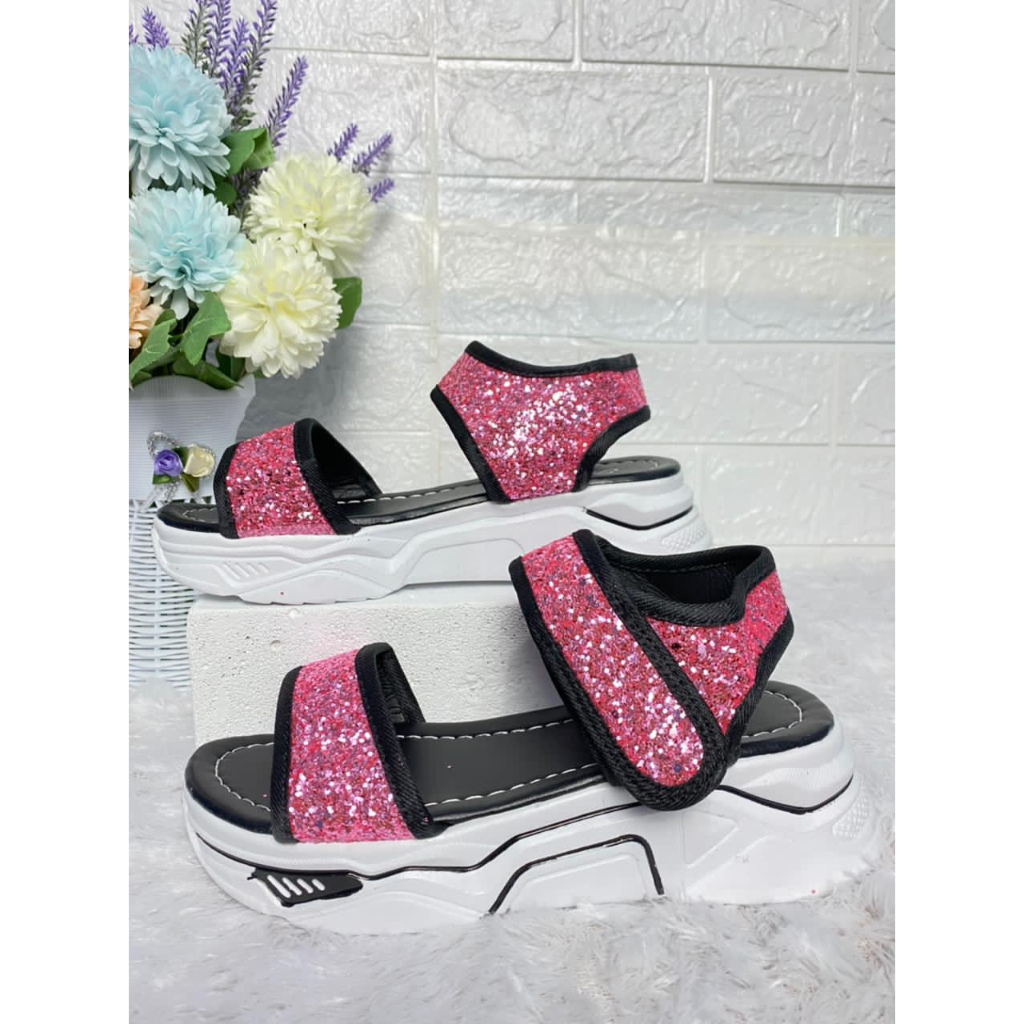 1806 IMPORT Sandal Wanita Selop Casual Tali Perekat / Sandal Wanita Korea Import Size 35-40