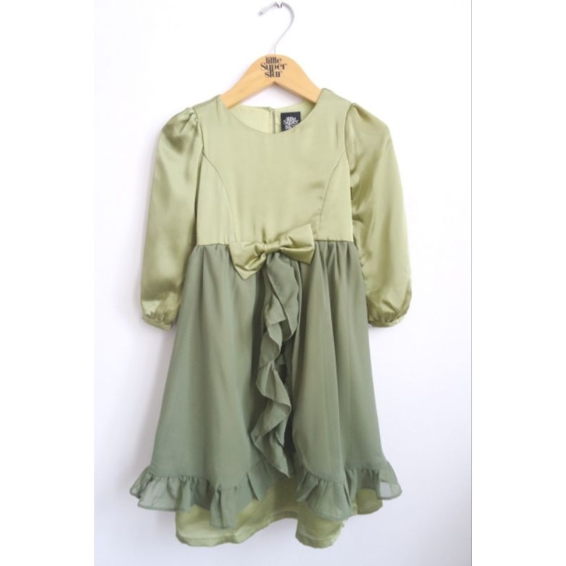 Dress Anak / Dress Muslim Anak Perempuan / Nabila Dress / Dress Lucu / Baju Muslim Anak / Baju Musli