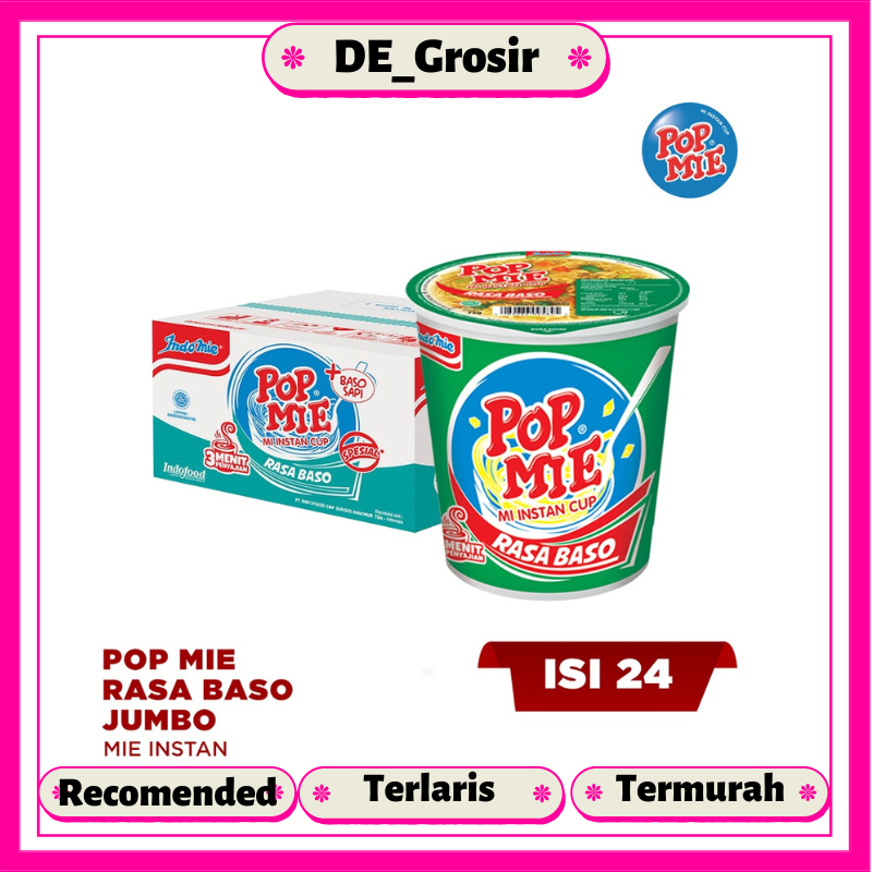 

Pop Mie Rasa Baso Jumbo 77gr Dapat 1 Dus Isi 24 Pcs